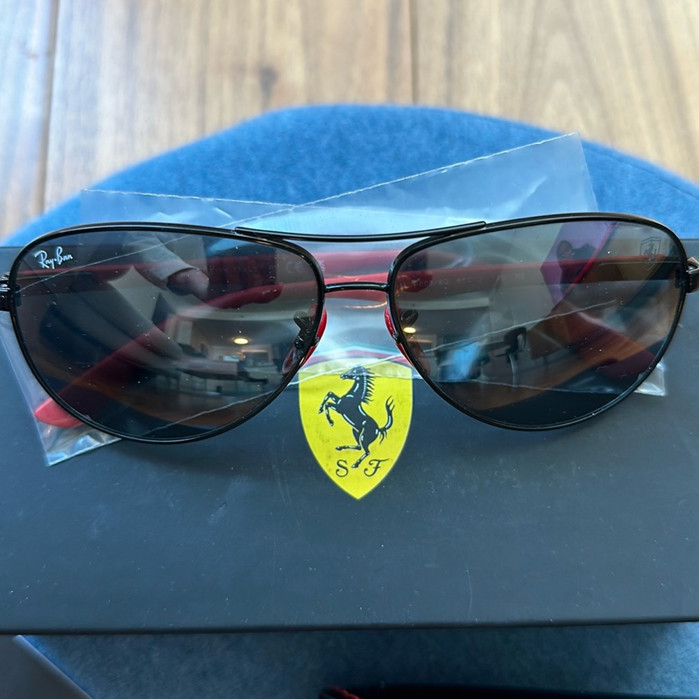 [SOLD] Ray Ban Ferrari Sunglasses — basically new
